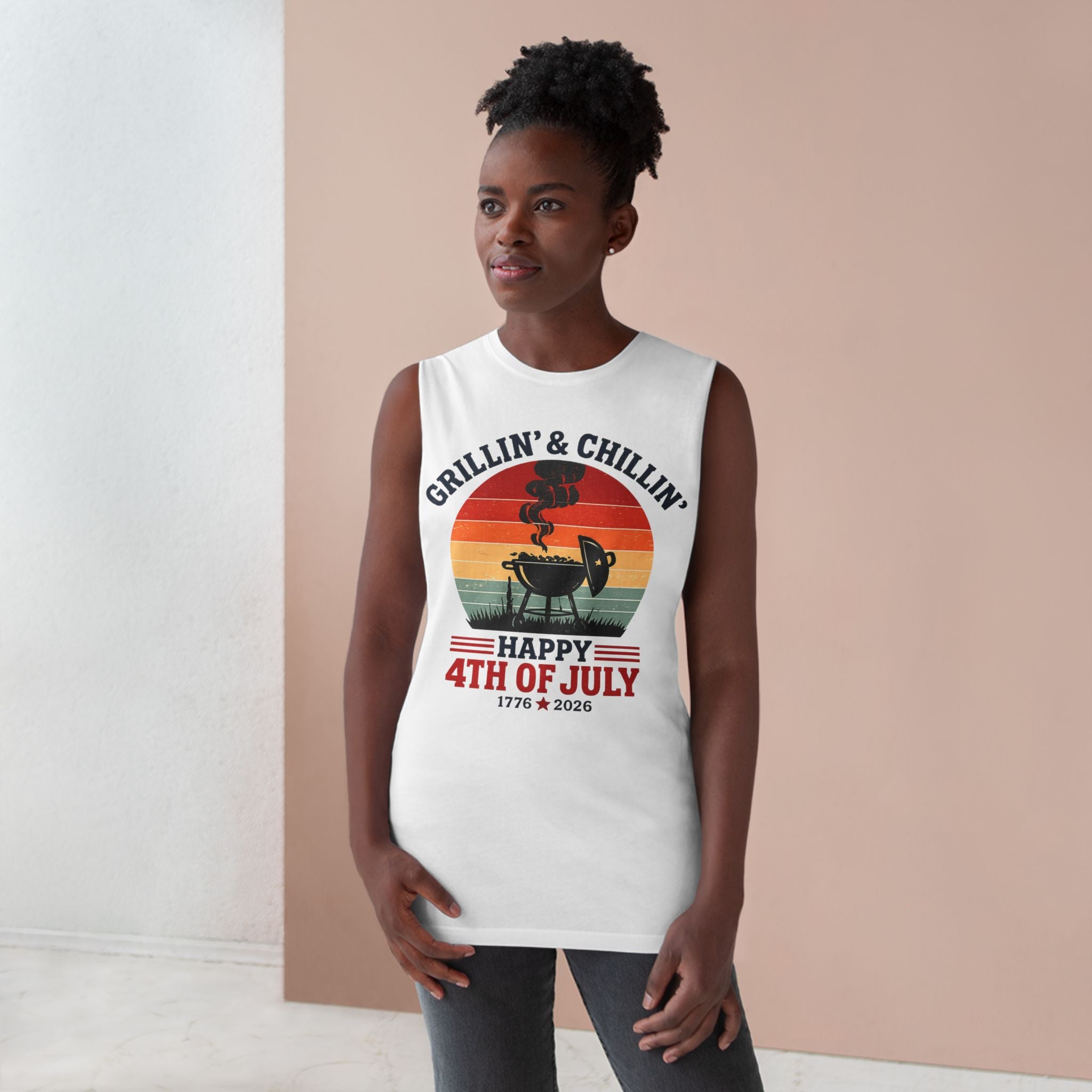 Grillin' Unisex Tank