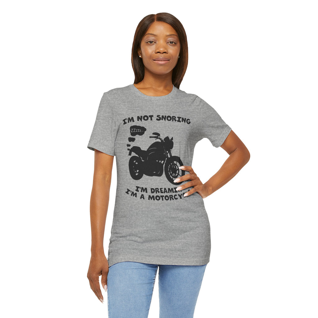 Snoring Motorcycle Unisex T-Shirt