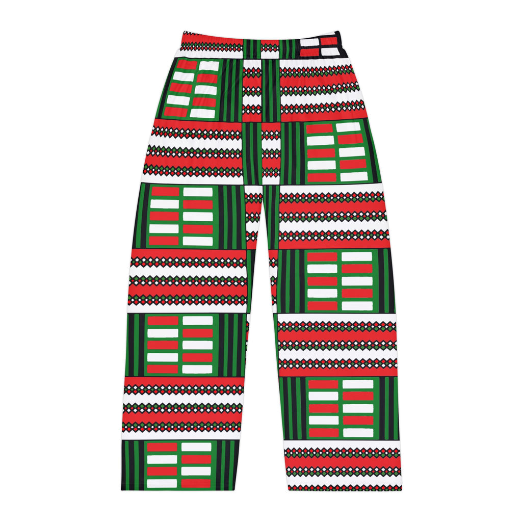 Men's Christmas Kente Pajama Pants (AOP)